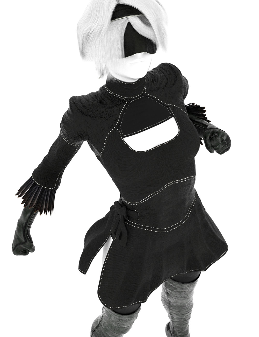 Blind Slayer Outfit for Genesis 8 Female by N/A