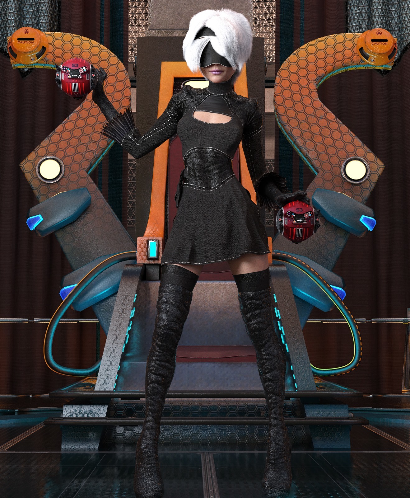 Blind Slayer Outfit for Genesis 8 Female by N/A