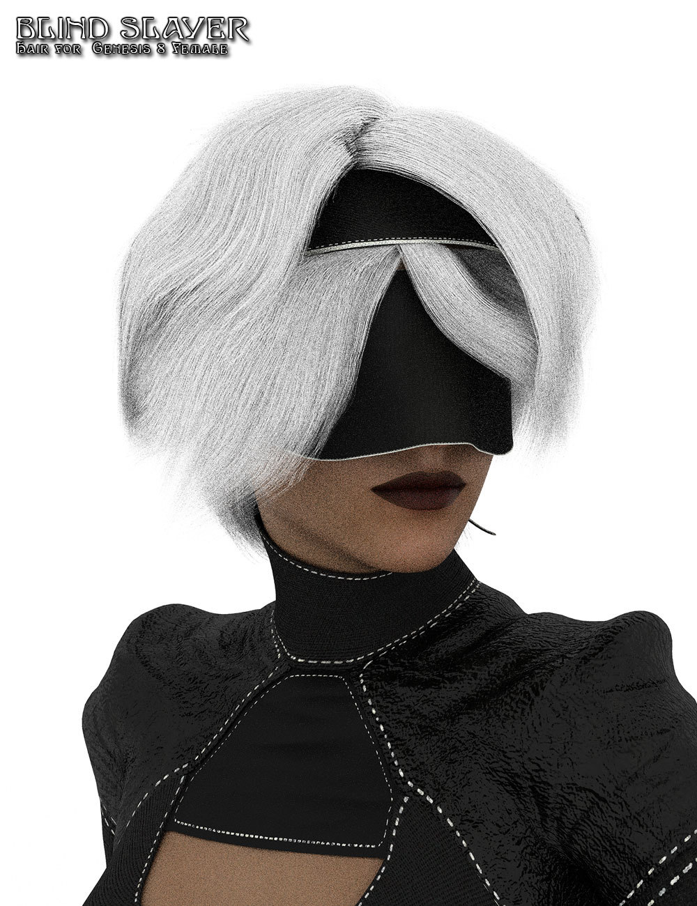 Blind Slayer Hair for Genesis 8 Female by N/A