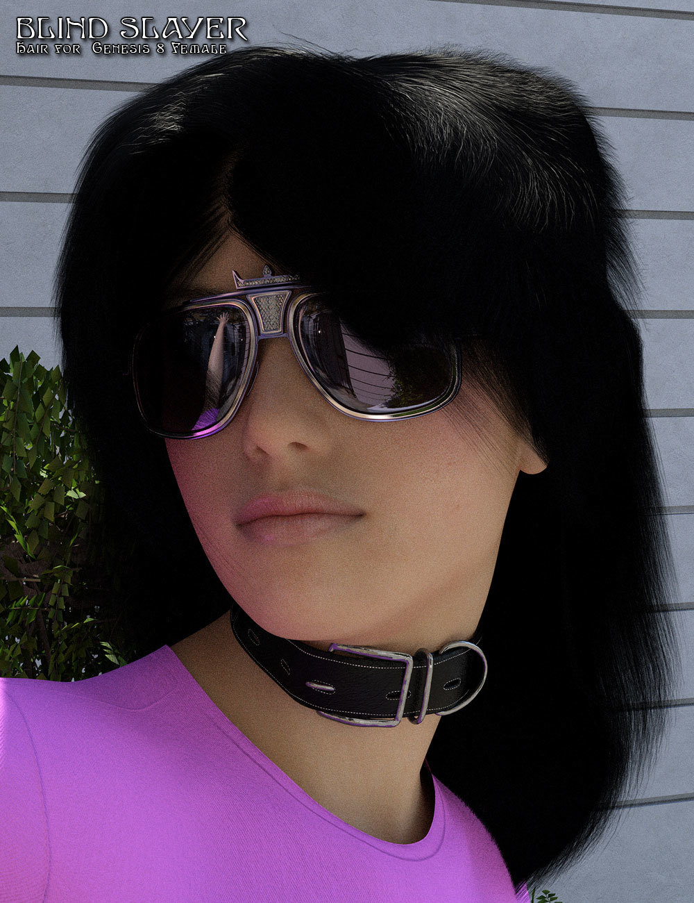 Blind Slayer Hair for Genesis 8 Female by N/A