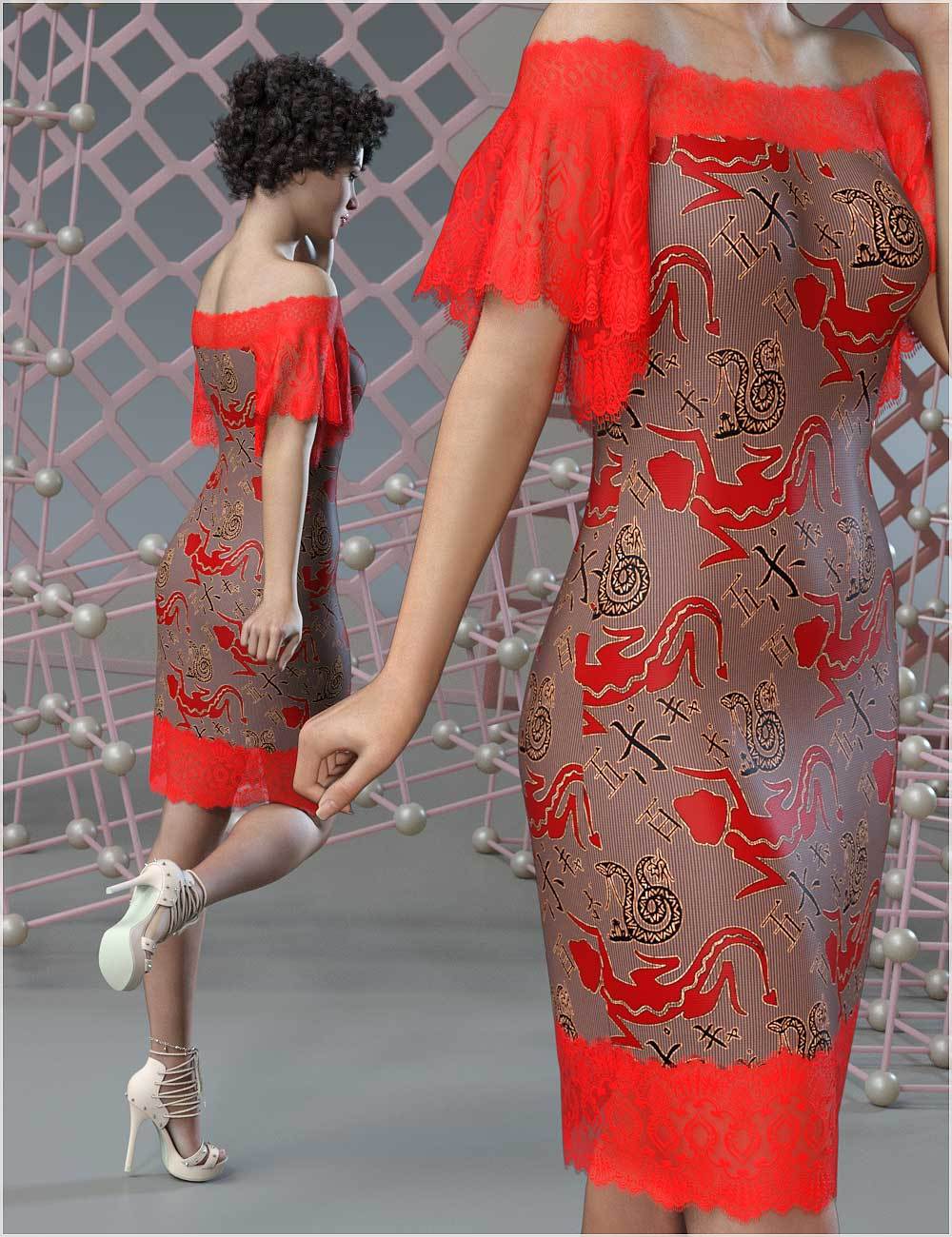 Stylz For dForce - Shimmy Dress by N/A