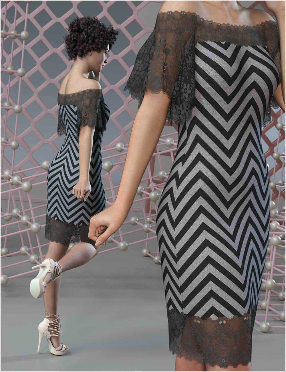 Stylz For dForce - Shimmy Dress by N/A