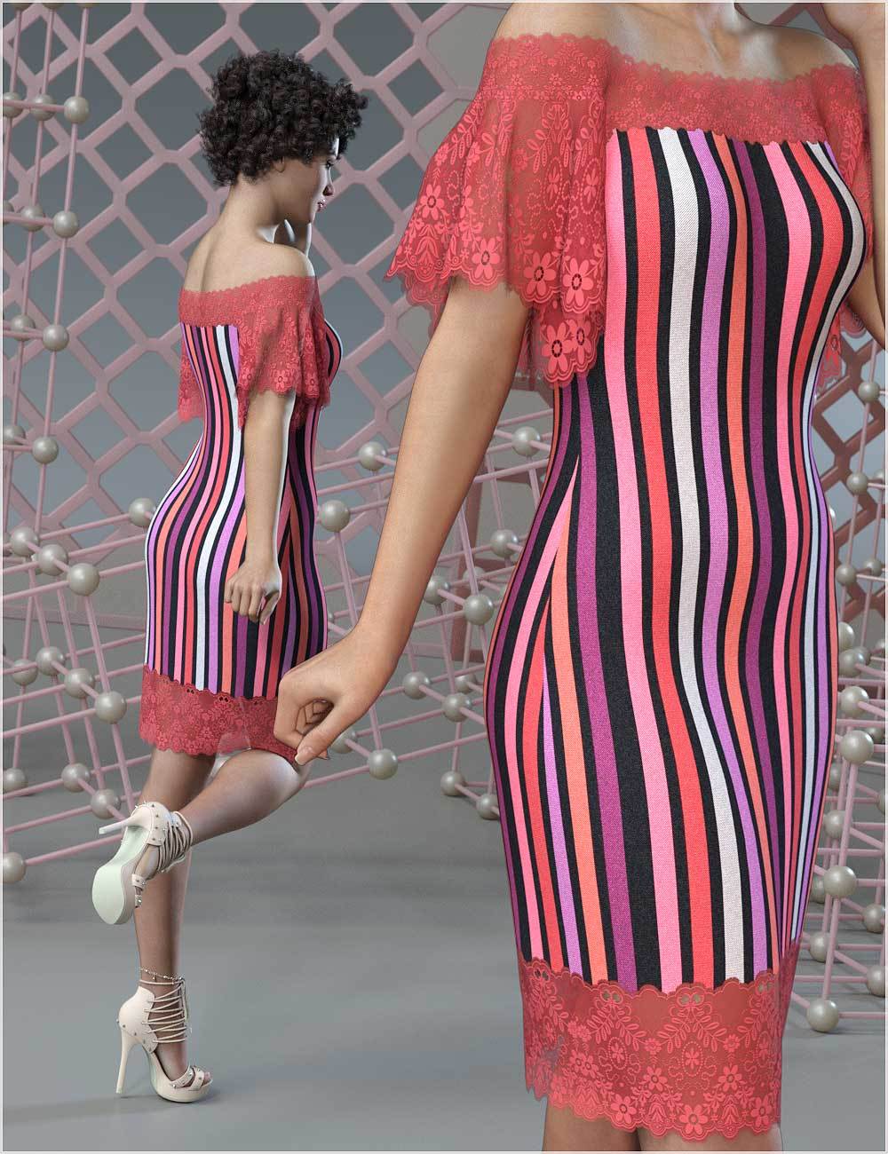 Stylz For dForce - Shimmy Dress by N/A