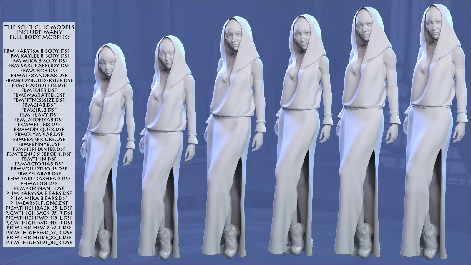 dforce Sci-Fi Chic for Genesis 8 Females by N/A
