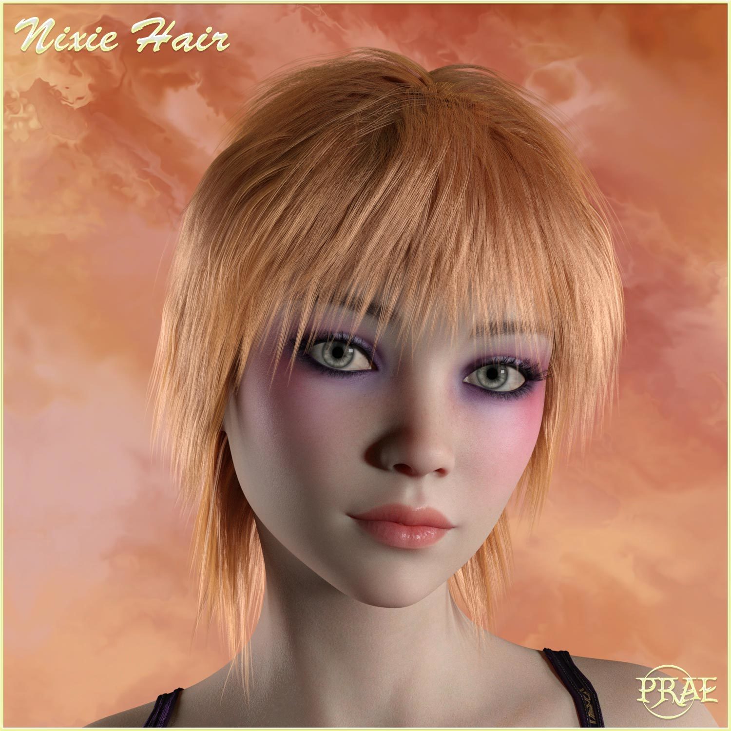 Prae-Nixie Hair For G3/G8 Daz by N/A