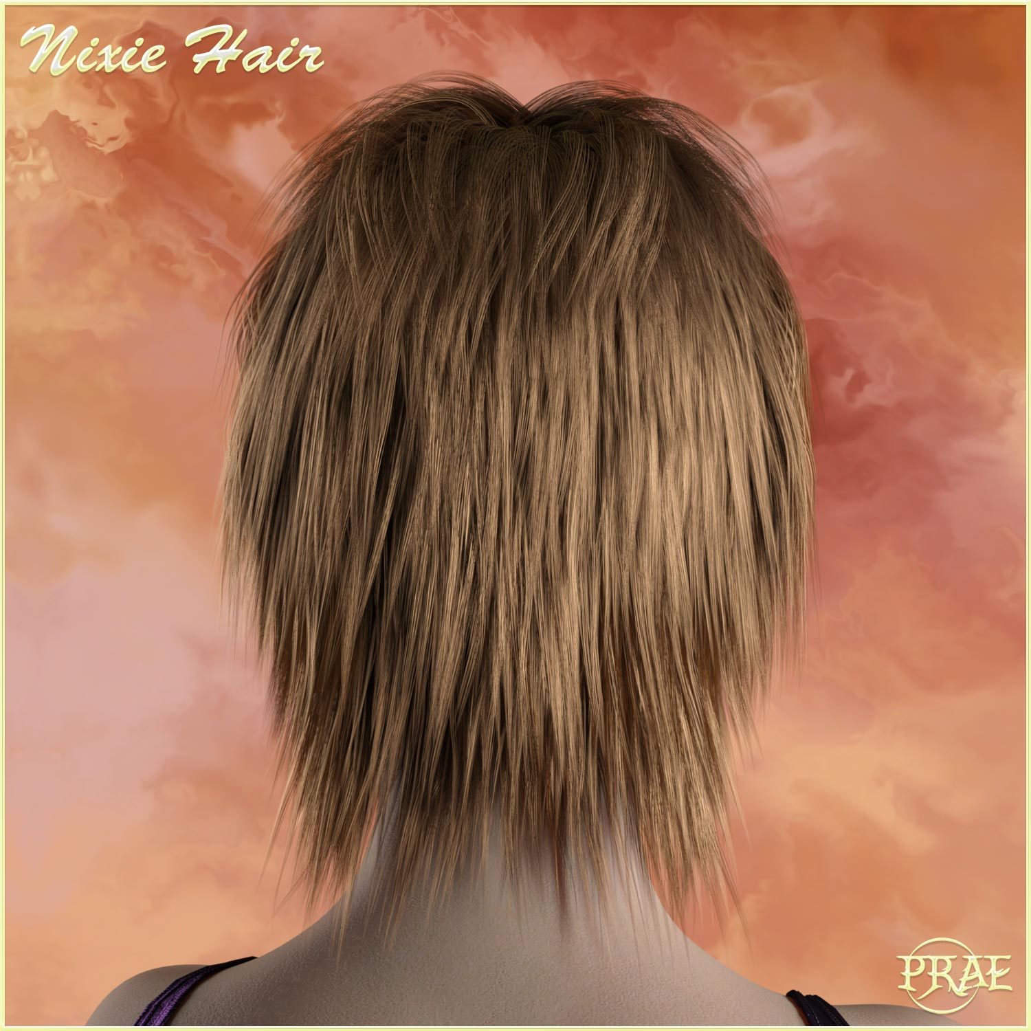 Prae-Nixie Hair For G3/G8 Daz by N/A