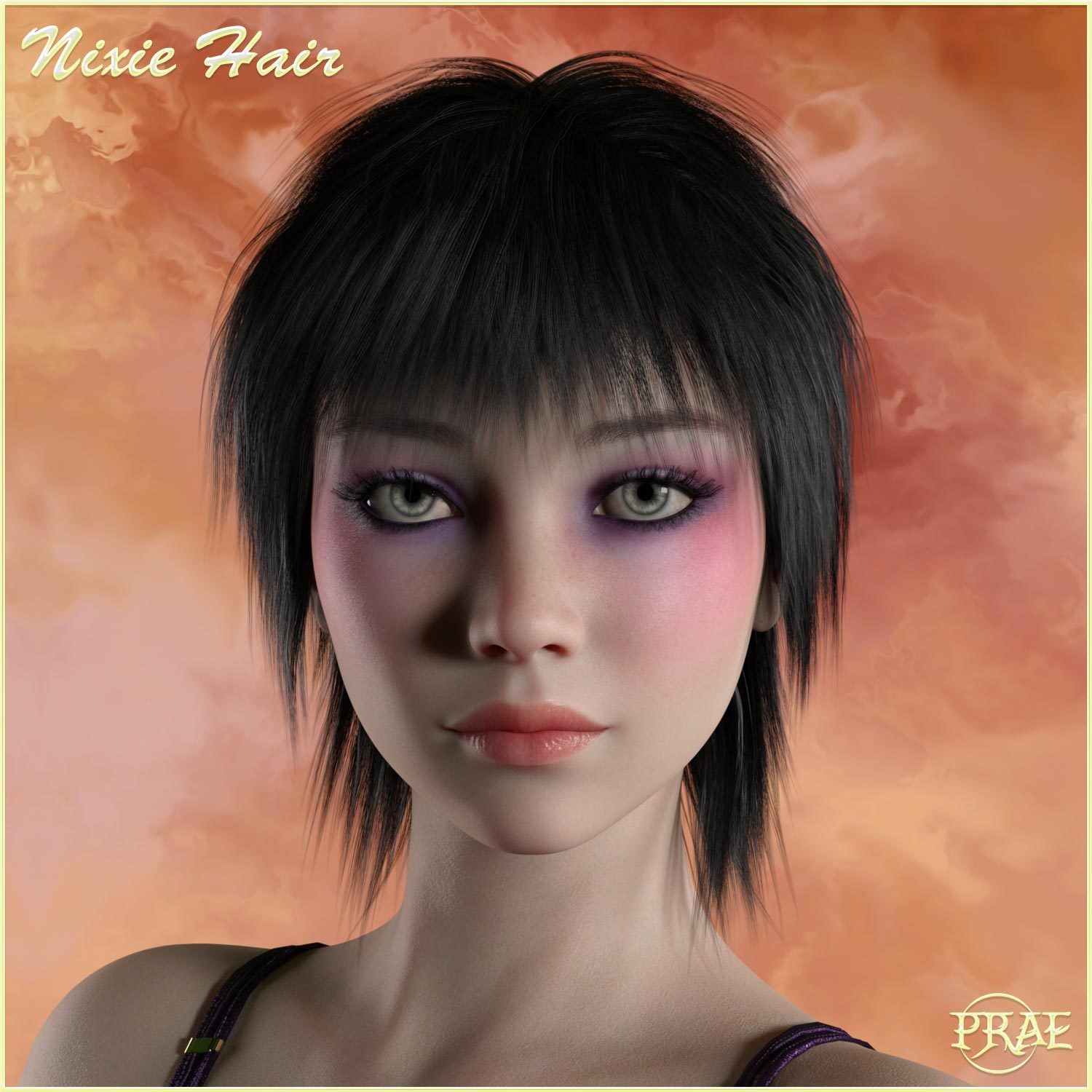 Prae-Nixie Hair For G3/G8 Daz by N/A