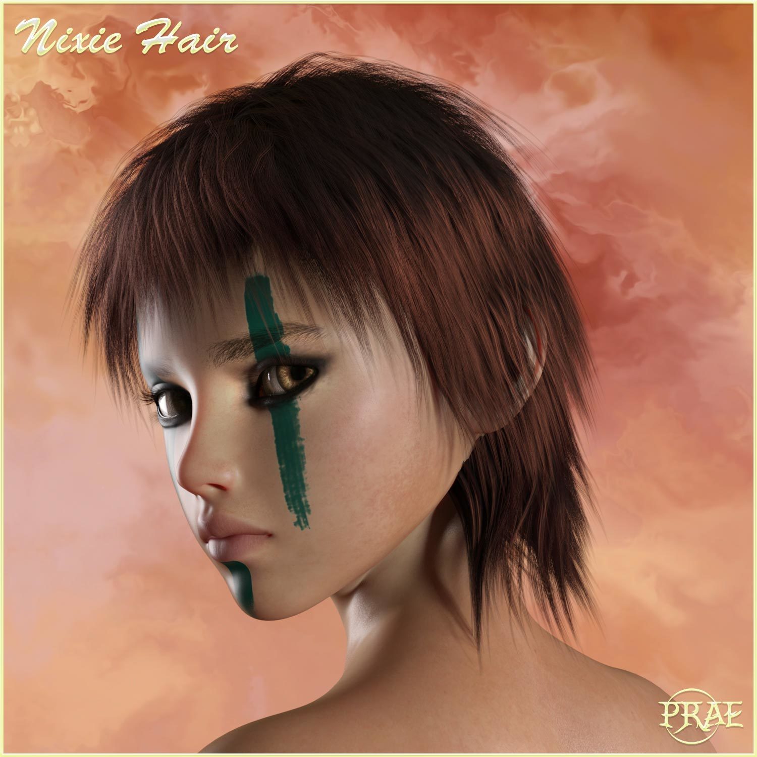 Prae-Nixie Hair For G3/G8 Daz by N/A