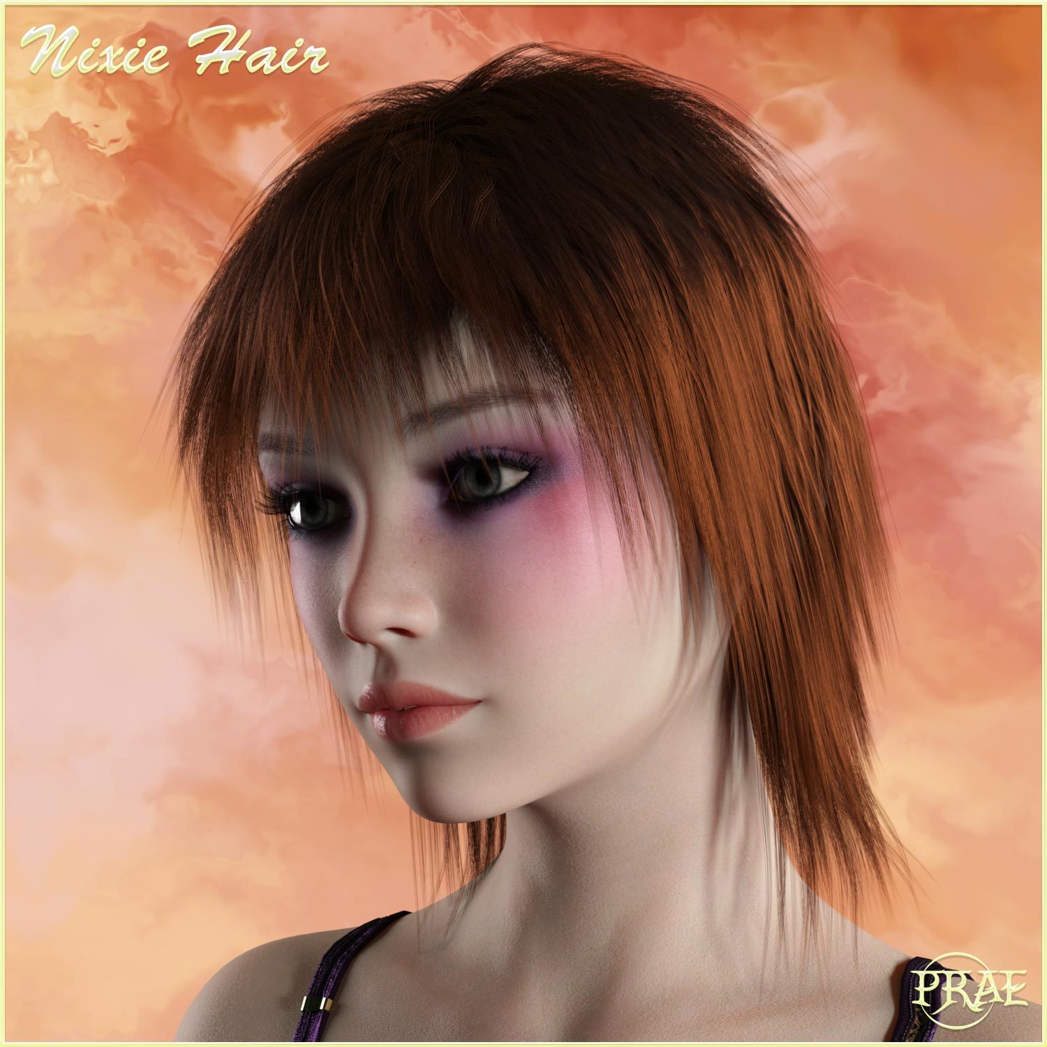 Prae-Nixie Hair For G3/G8 Daz by N/A