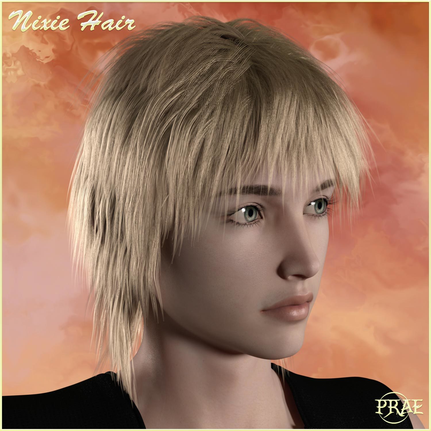 Prae-Nixie Hair For G3/G8 Daz by N/A