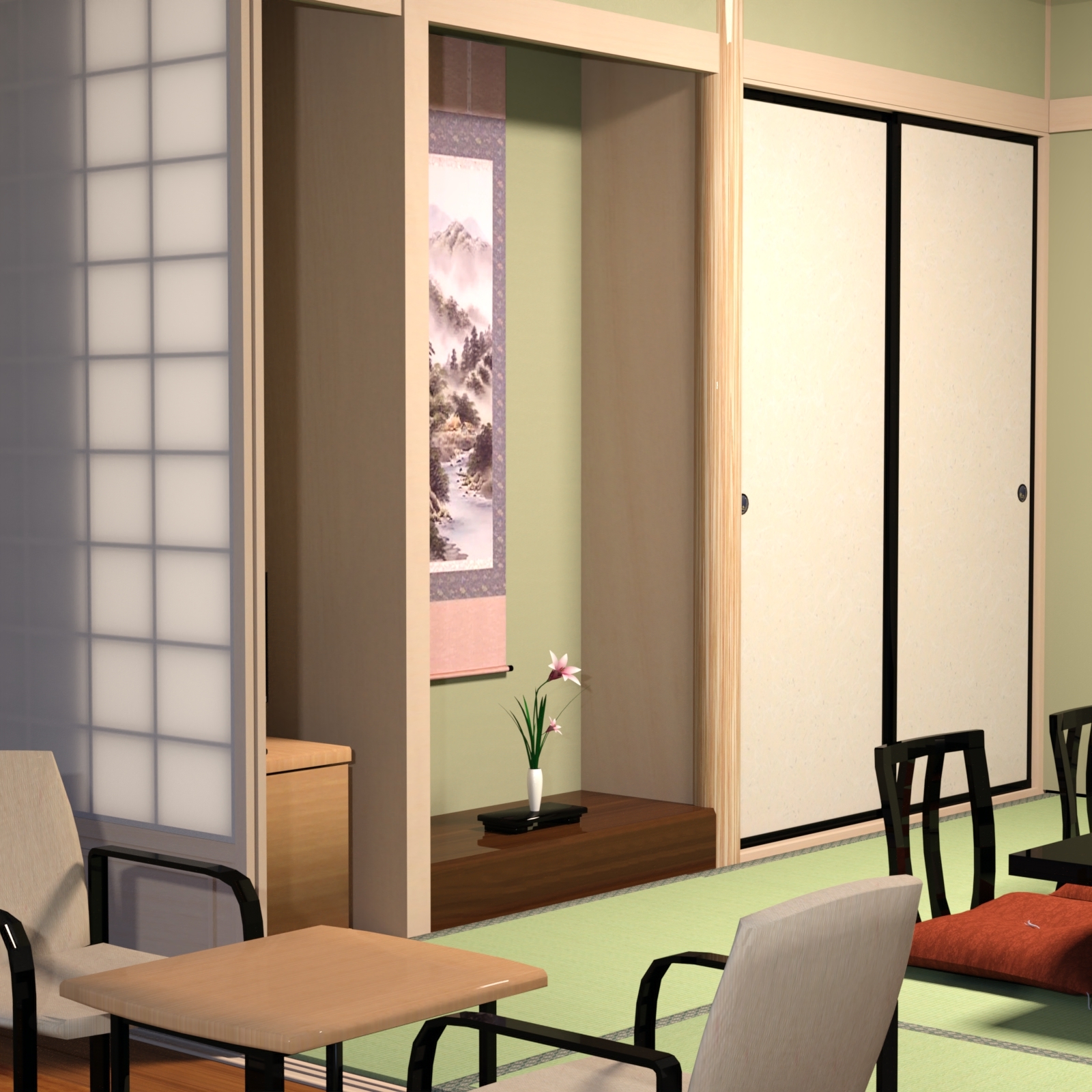 Traditional Japanese-style inn room for DazStudio by N/A