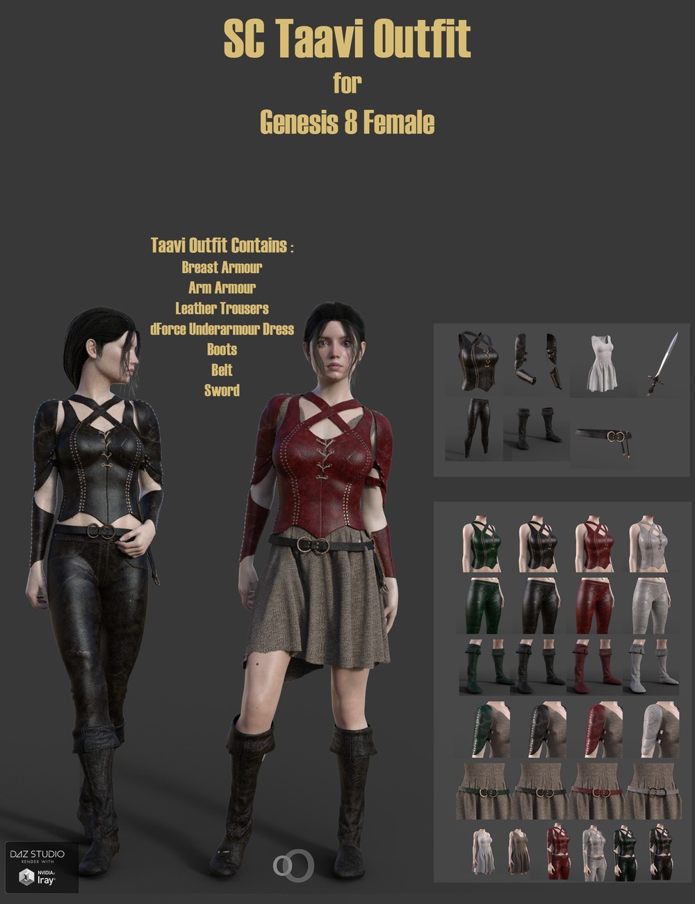 SC Taavi Armour for Genesis 8 Female by N/A