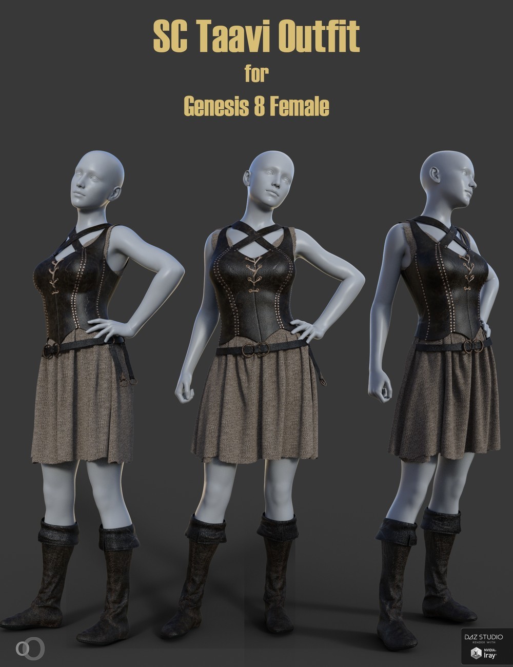 SC Taavi Armour for Genesis 8 Female by N/A