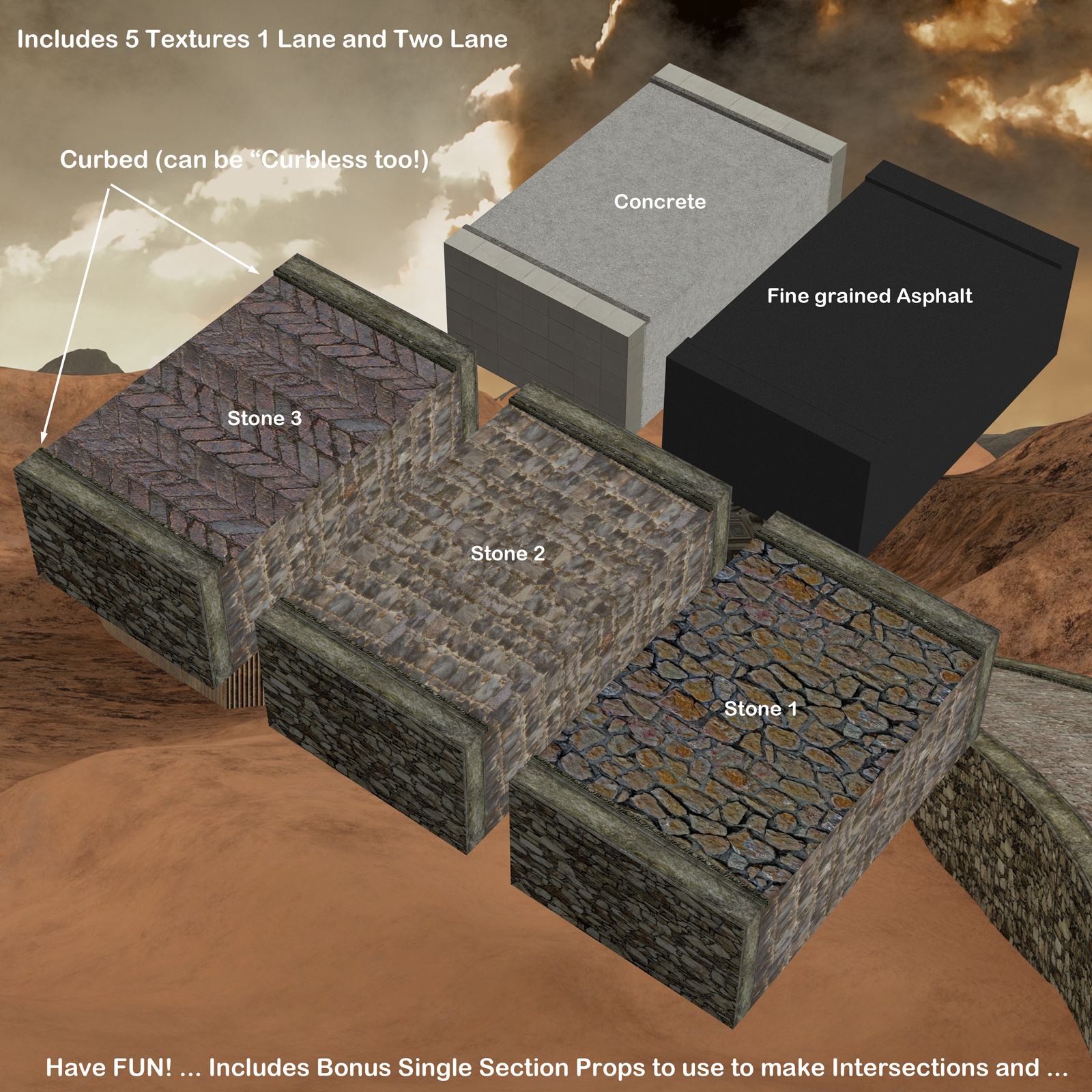 AtoZ DetailTime FLEXI Objects Roads I v1 by N/A