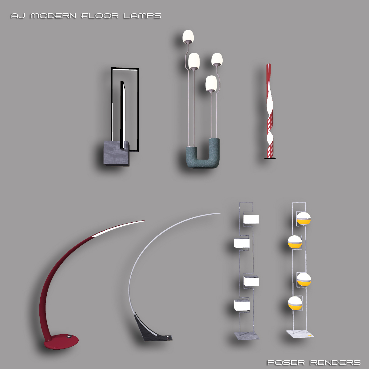AJ Modern Floor Lamps by N/A