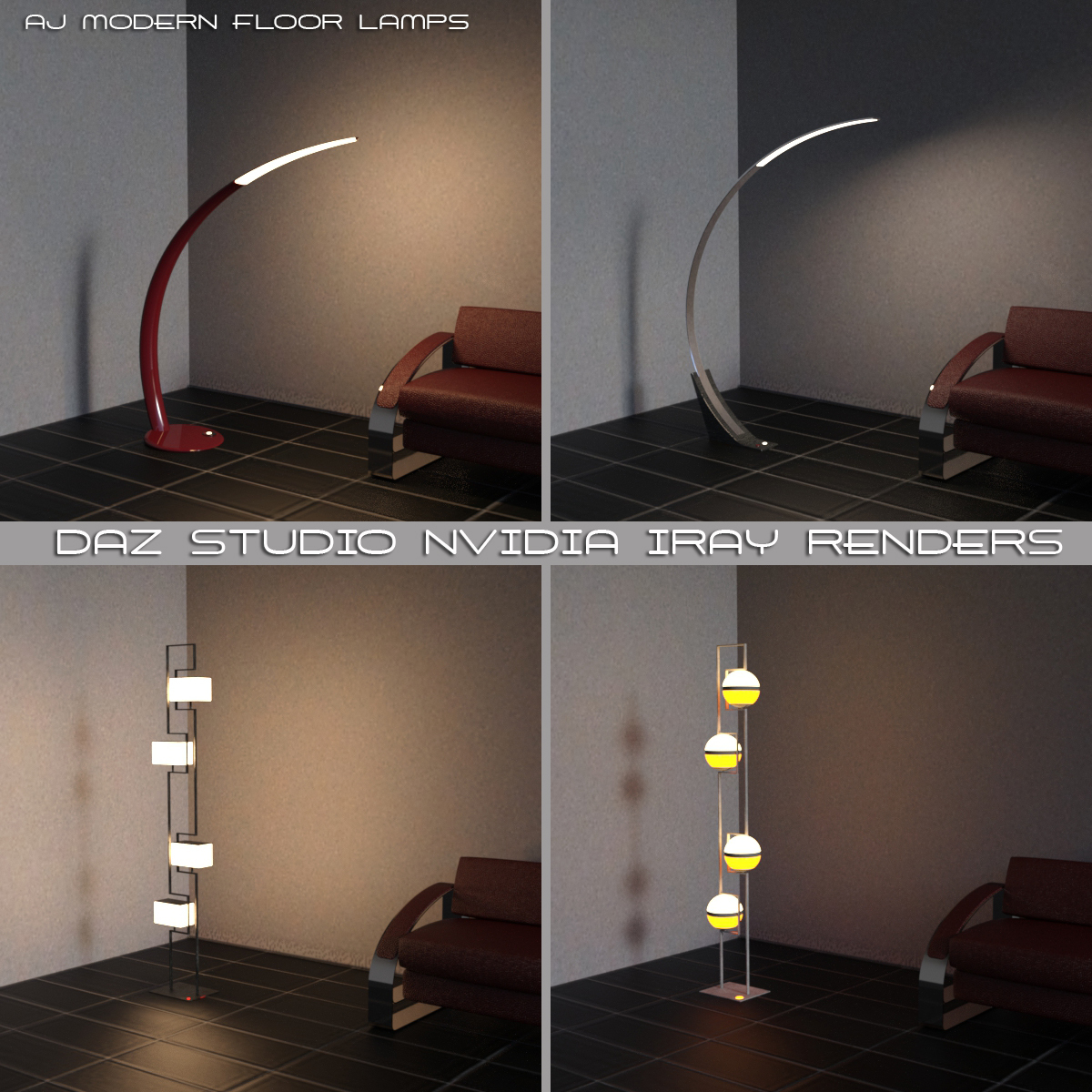 AJ Modern Floor Lamps by N/A