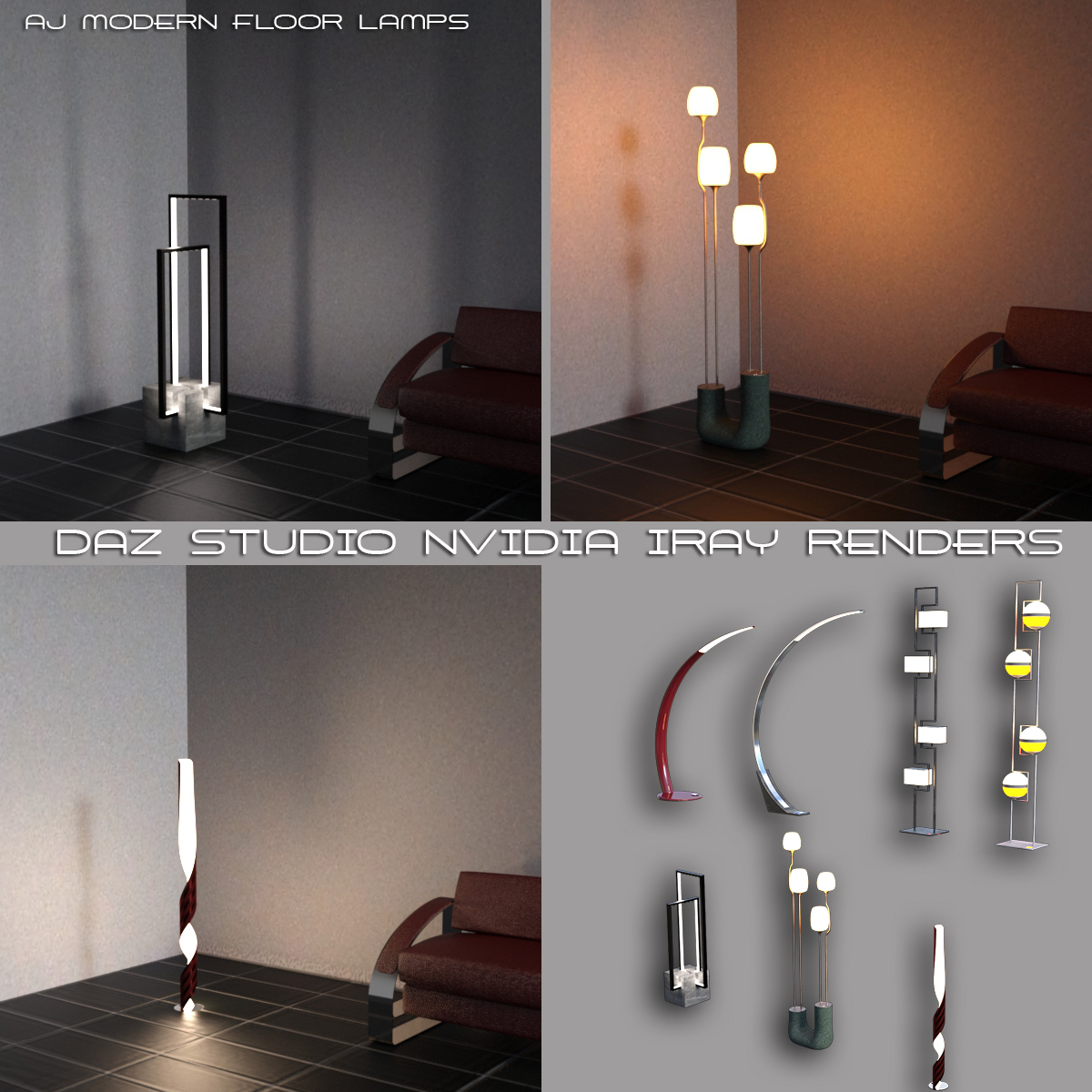 AJ Modern Floor Lamps by N/A