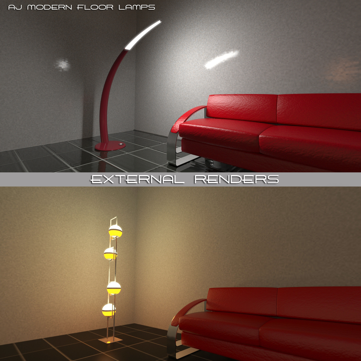 AJ Modern Floor Lamps by N/A