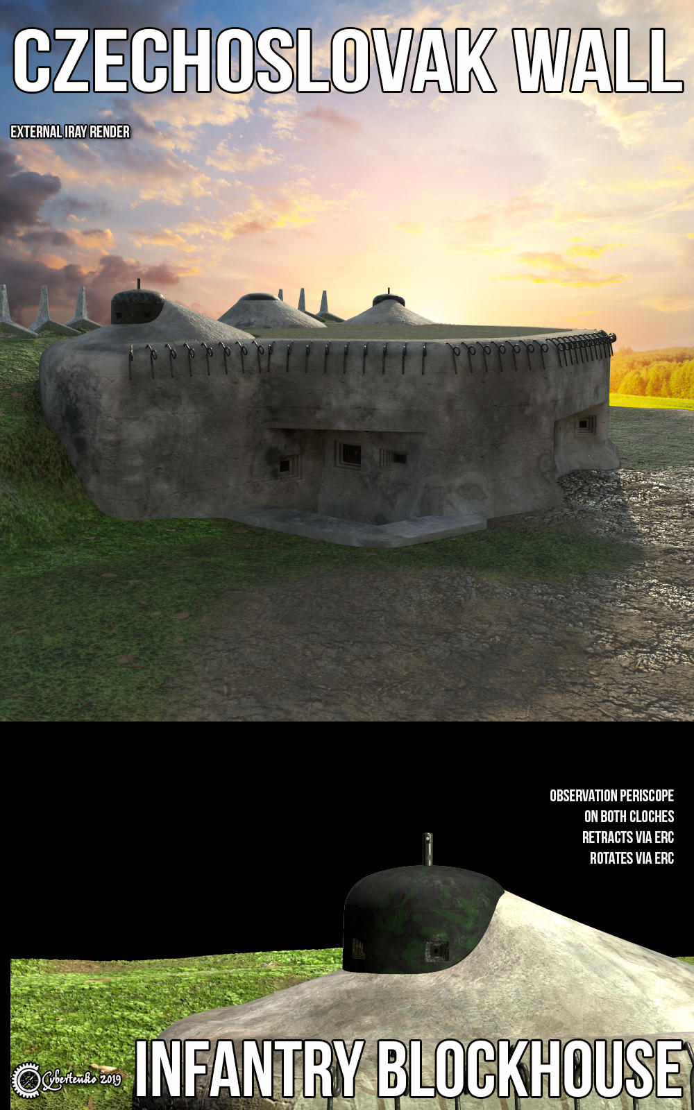 Czechoslovak Wall - Infantry Blockhouse by N/A