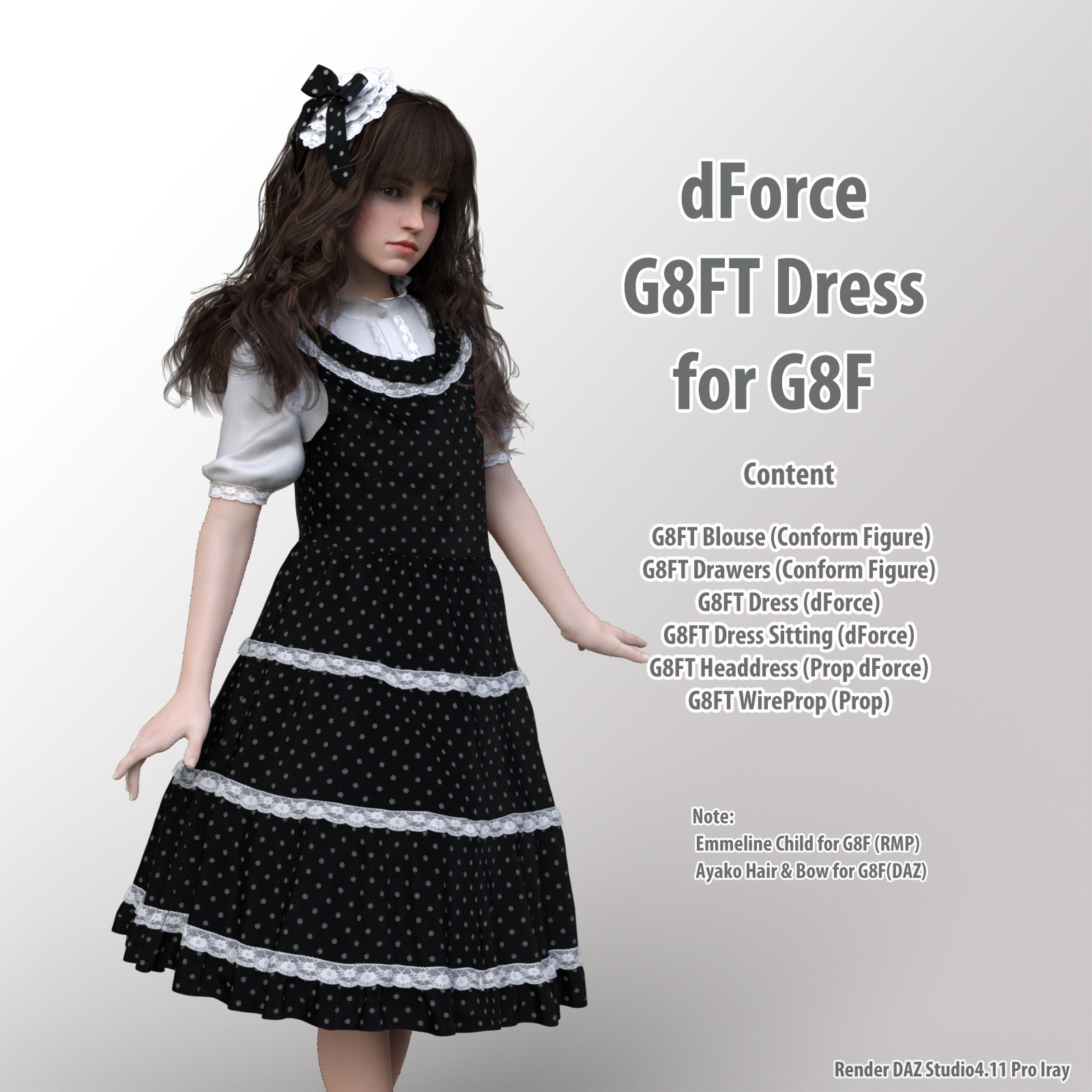 dForce G8FT Dress for G8F by N/A