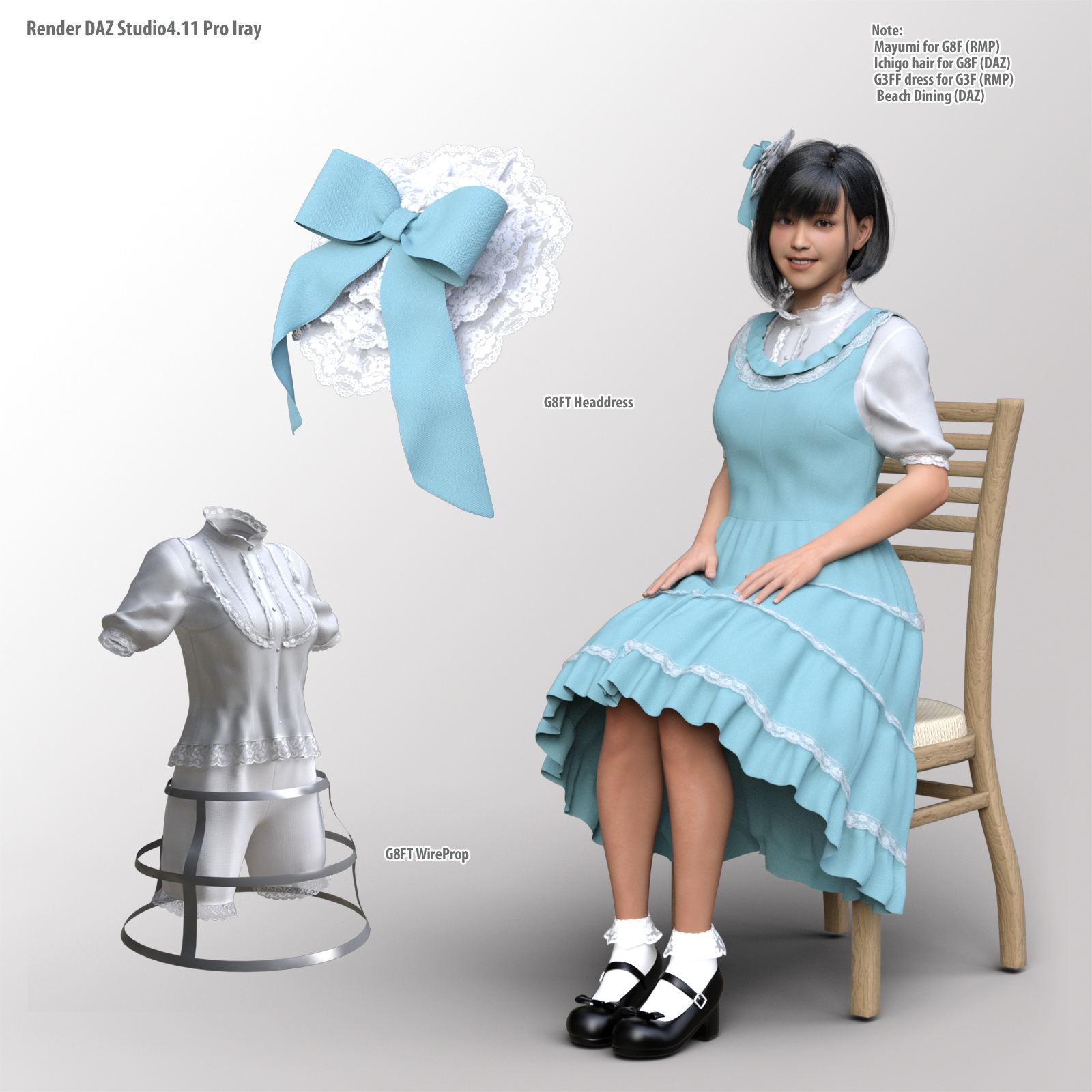 dForce G8FT Dress for G8F by N/A