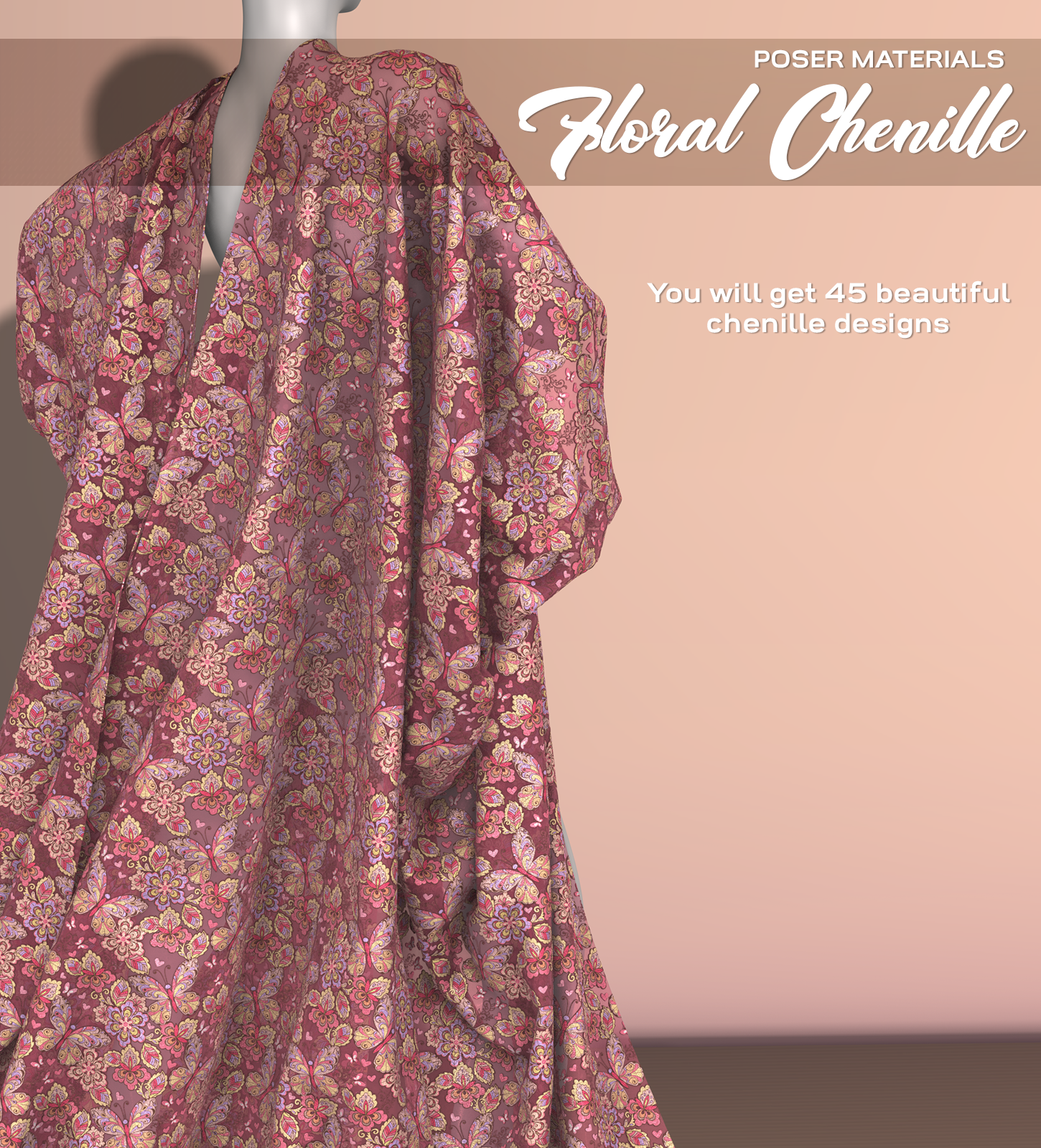 Poser - Floral Chenille by N/A