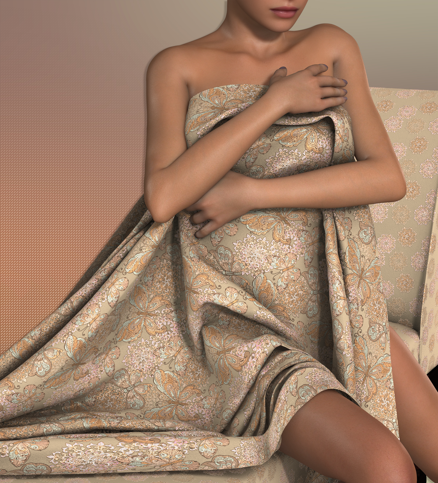 Poser - Floral Chenille by N/A