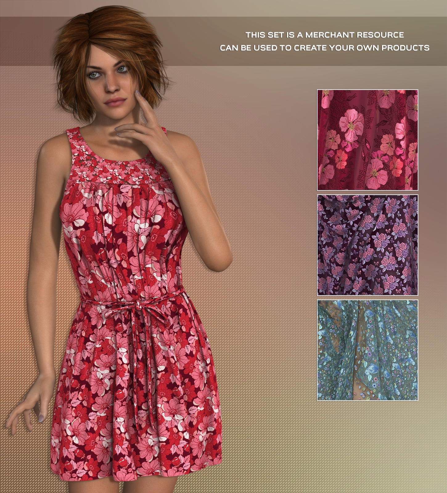 Poser - Floral Chenille by N/A