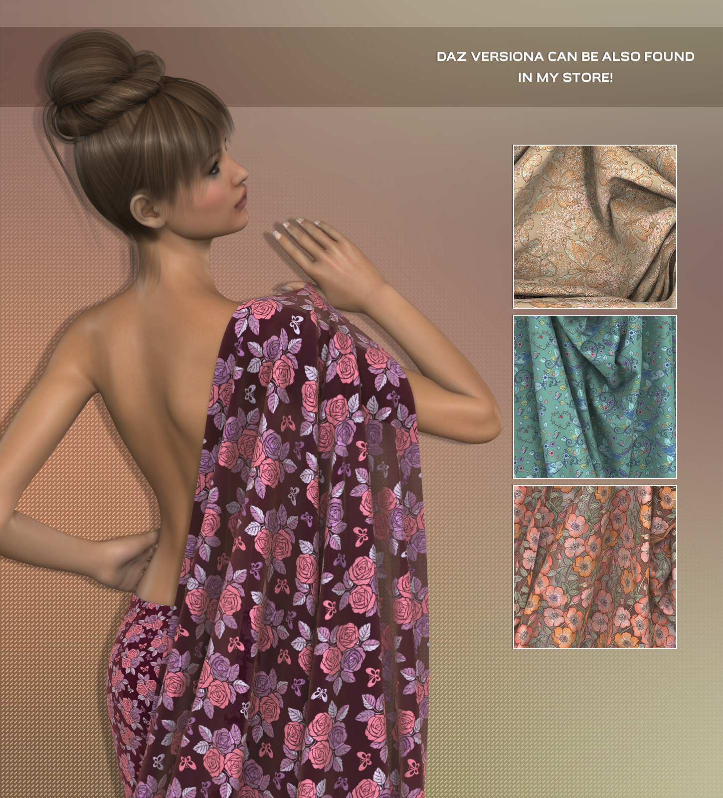 Poser - Floral Chenille by N/A