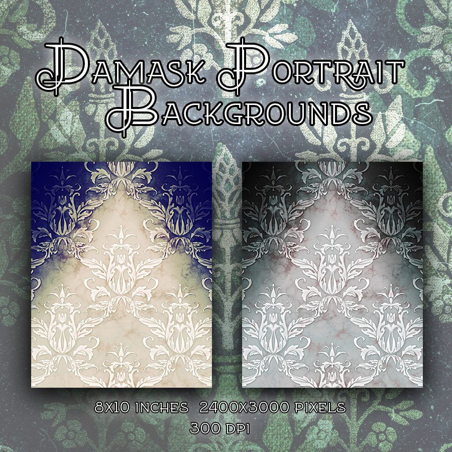 Damask Portrait Backgrounds by N/A