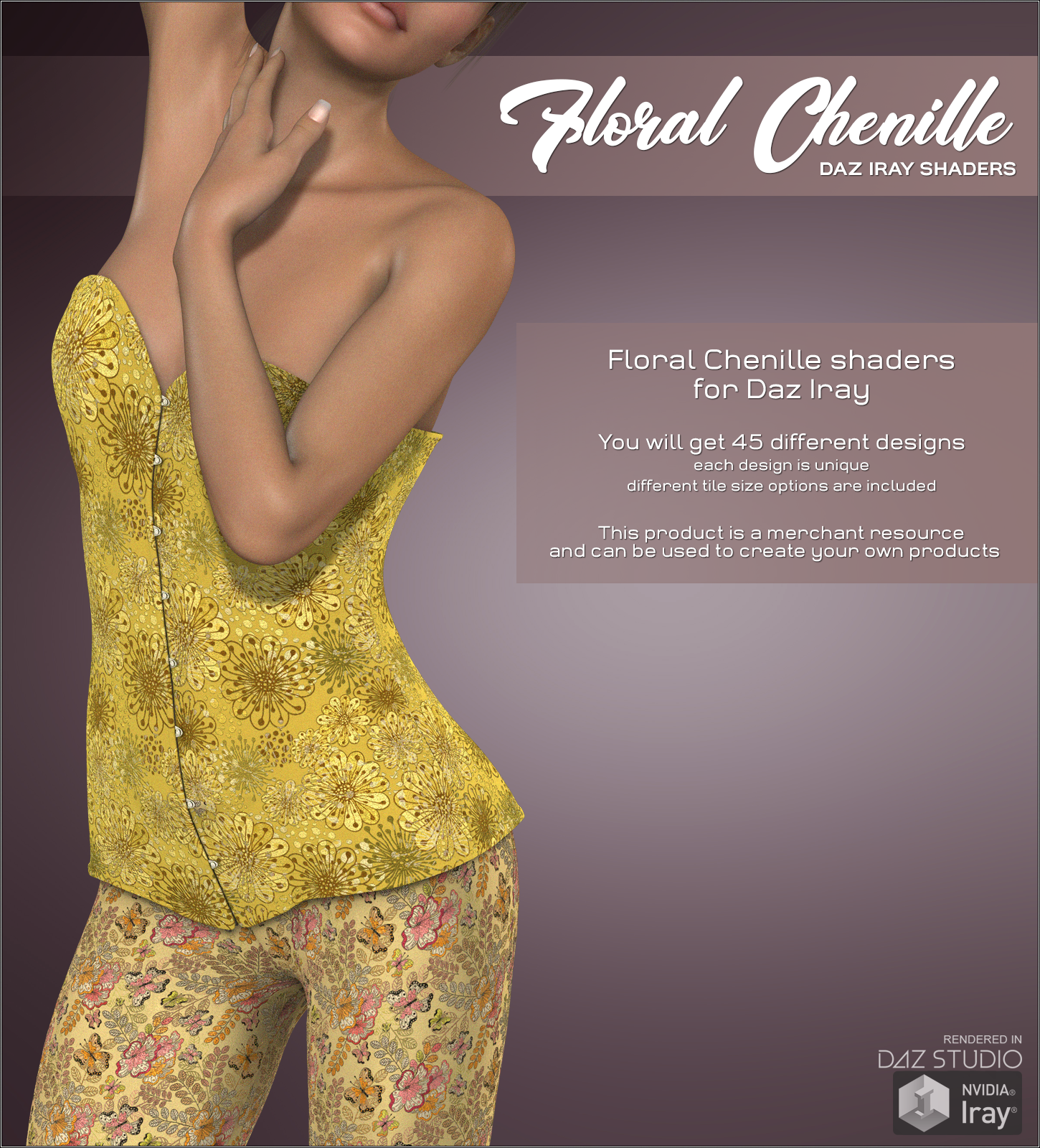 Daz Iray - Floral Chenille by N/A