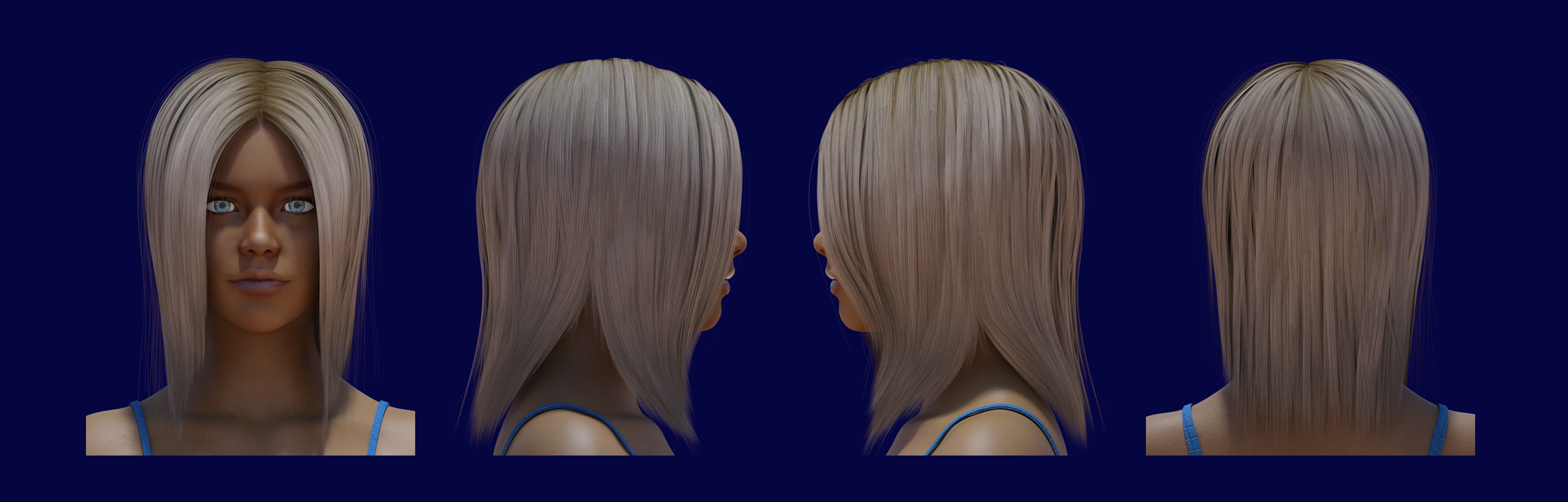 HJ Hair for Genesis 3 and Genesis 8 Female by N/A