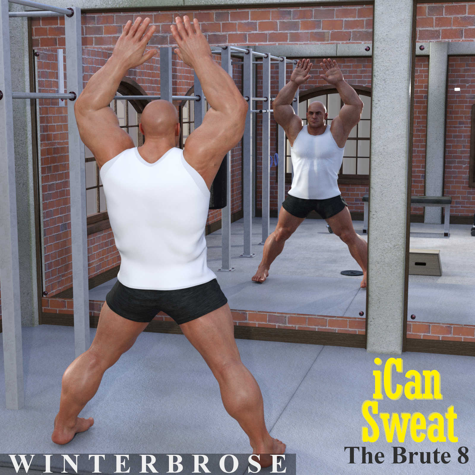 iCan SWEAT Poses for The Brute 8 in Daz Studio by N/A