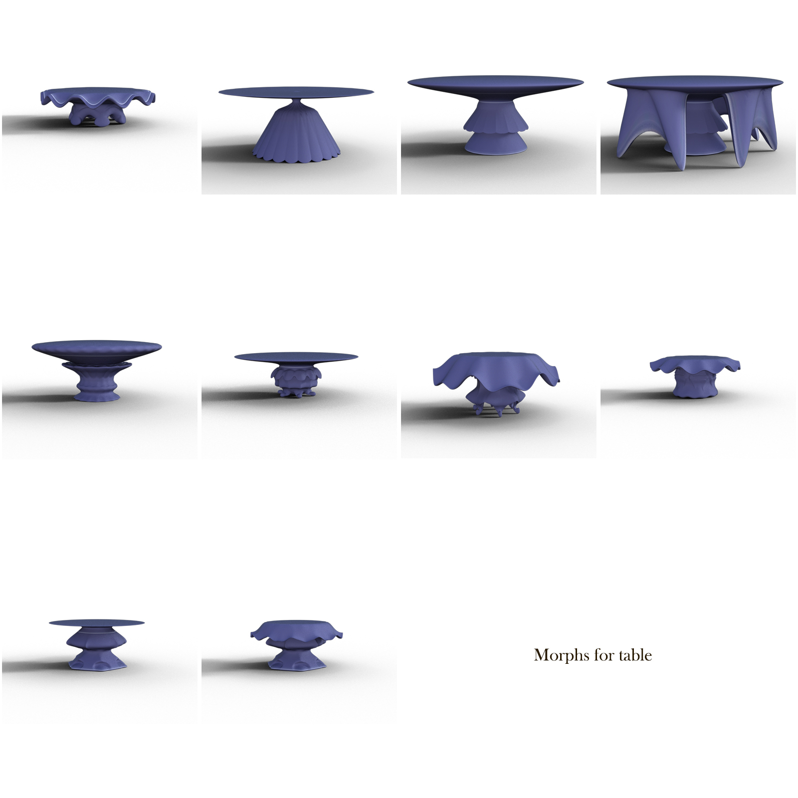 Toon Morphing Chair and Table by N/A