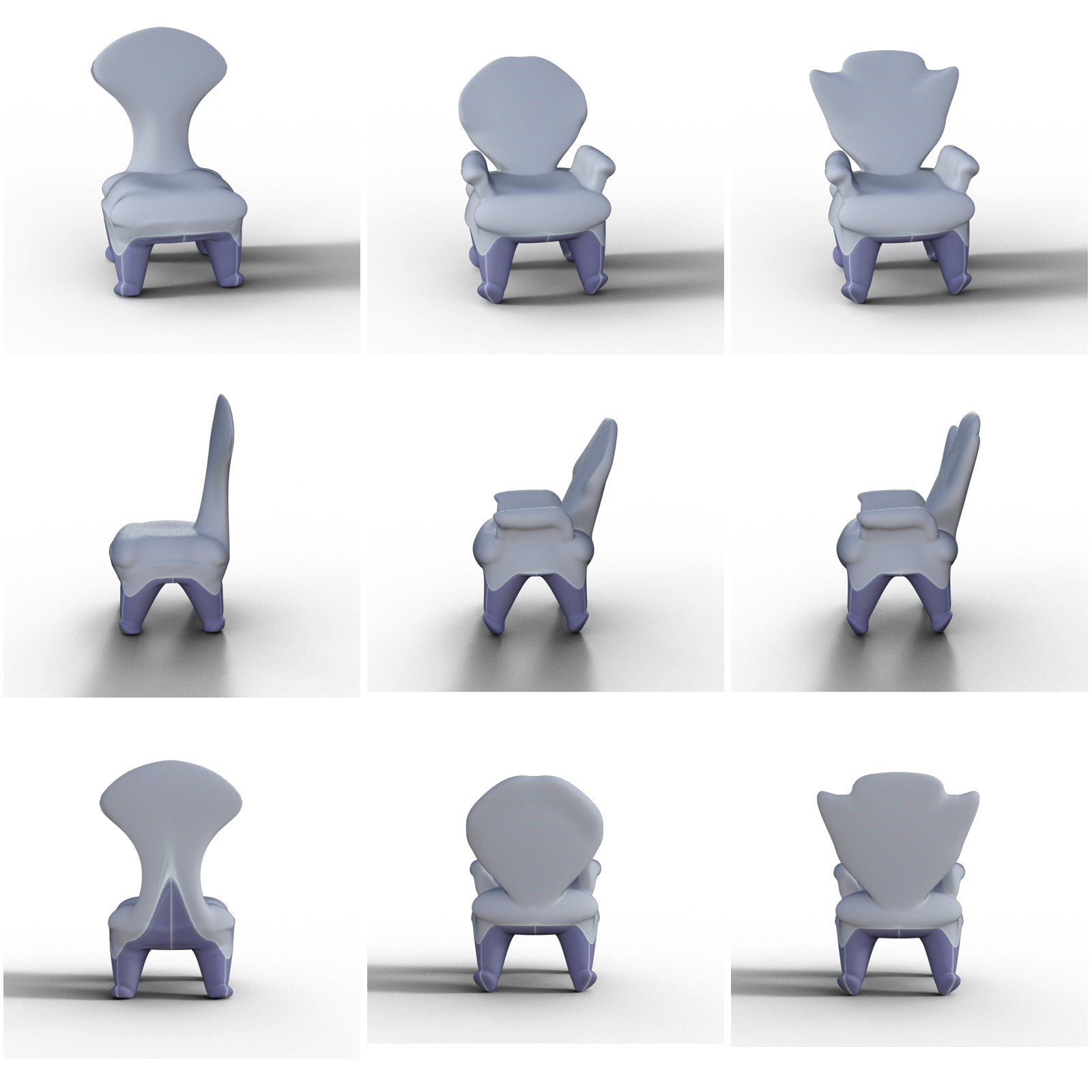 Toon Morphing Chair and Table by N/A