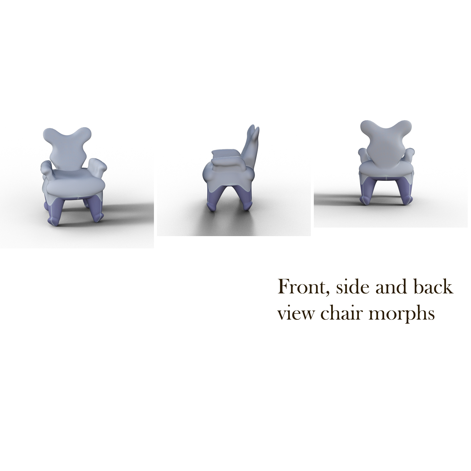 Toon Morphing Chair and Table by N/A