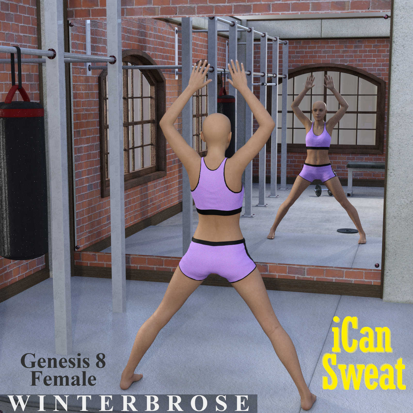 iCan SWEAT Poses for Genesis 8 Female (G8F) in Daz Studio by N/A
