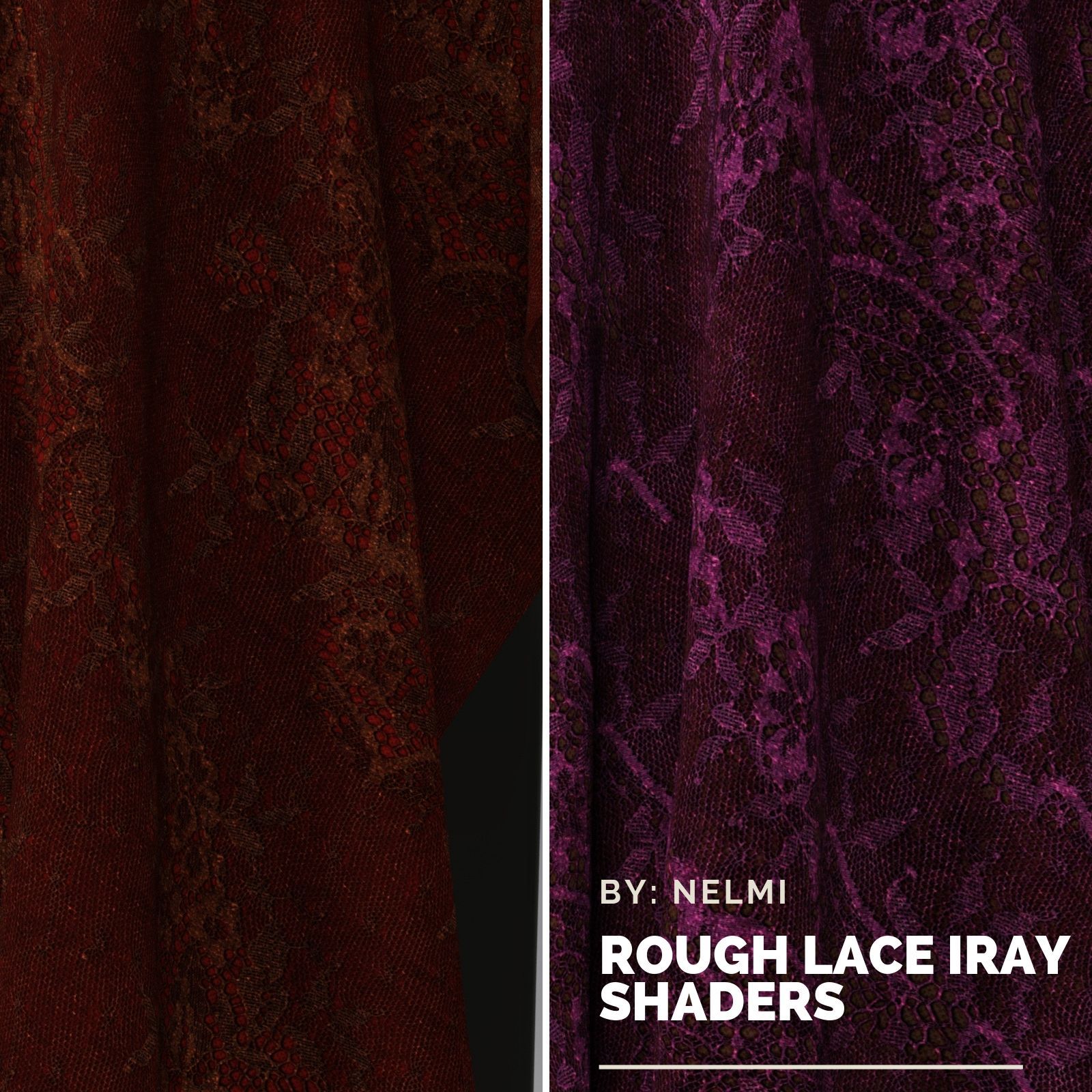 Rough Lace Fabric Iray Shaders by N/A