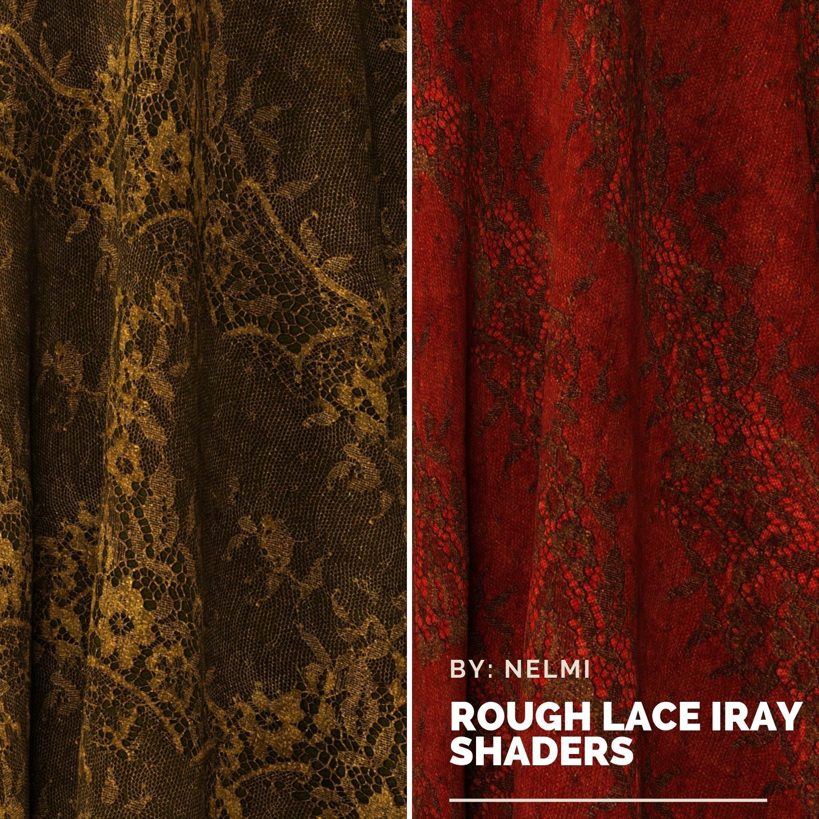 Rough Lace Fabric Iray Shaders by N/A