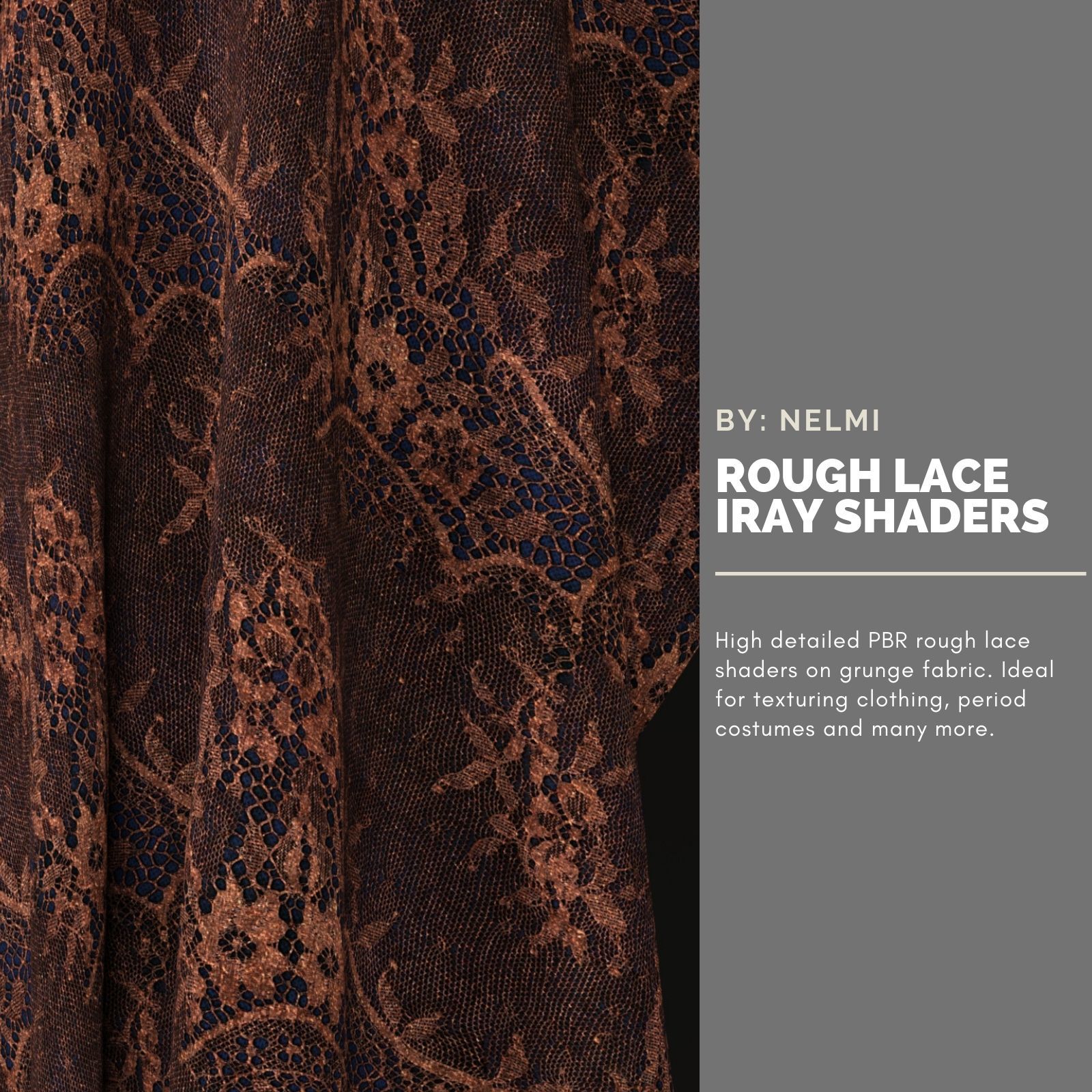Rough Lace Fabric Iray Shaders by N/A