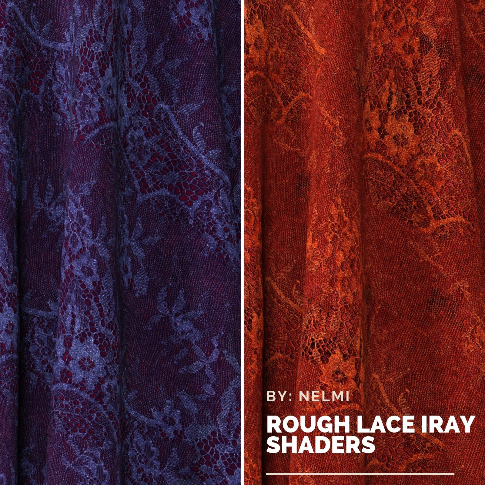 Rough Lace Fabric Iray Shaders by N/A