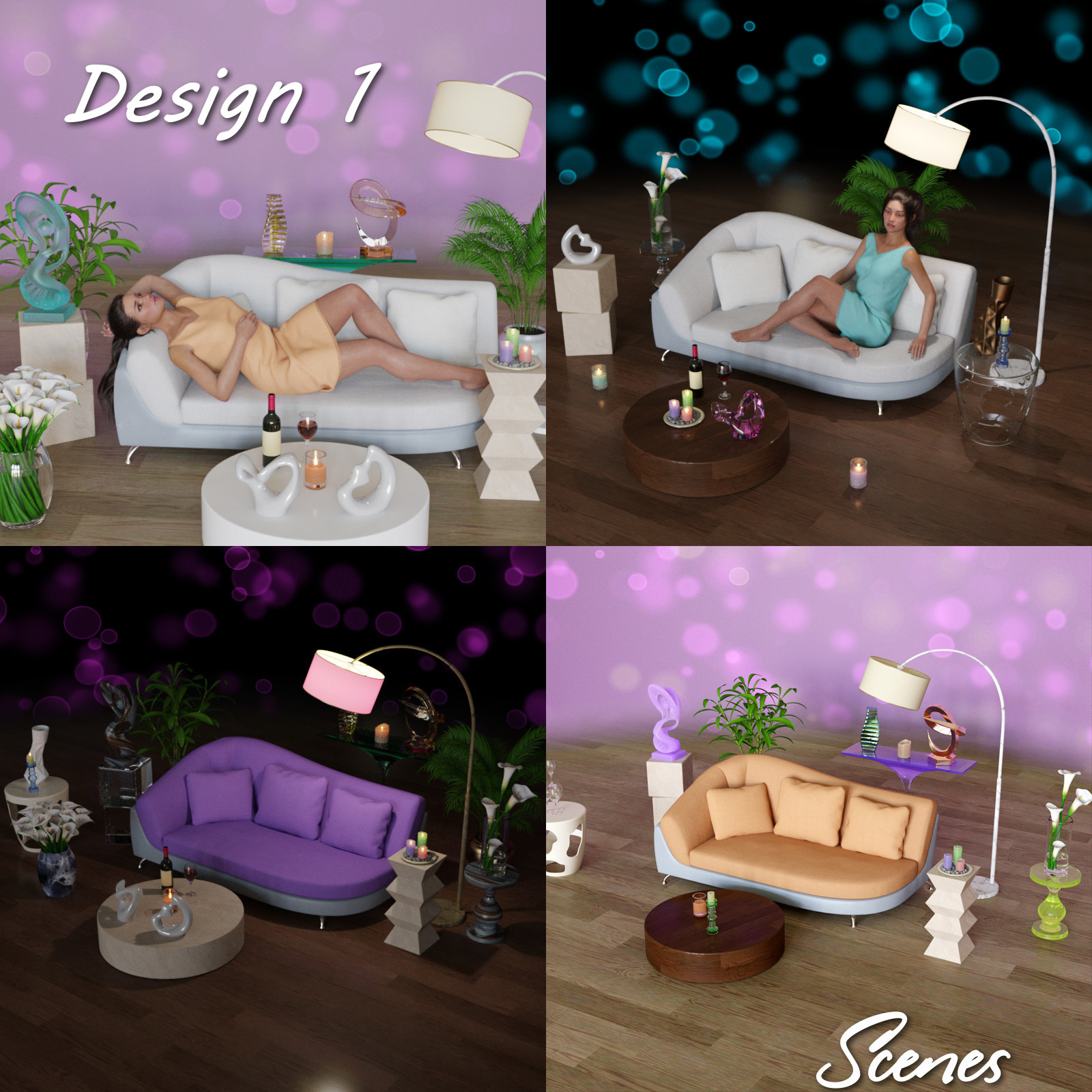 Design 1 Props and Poses by N/A