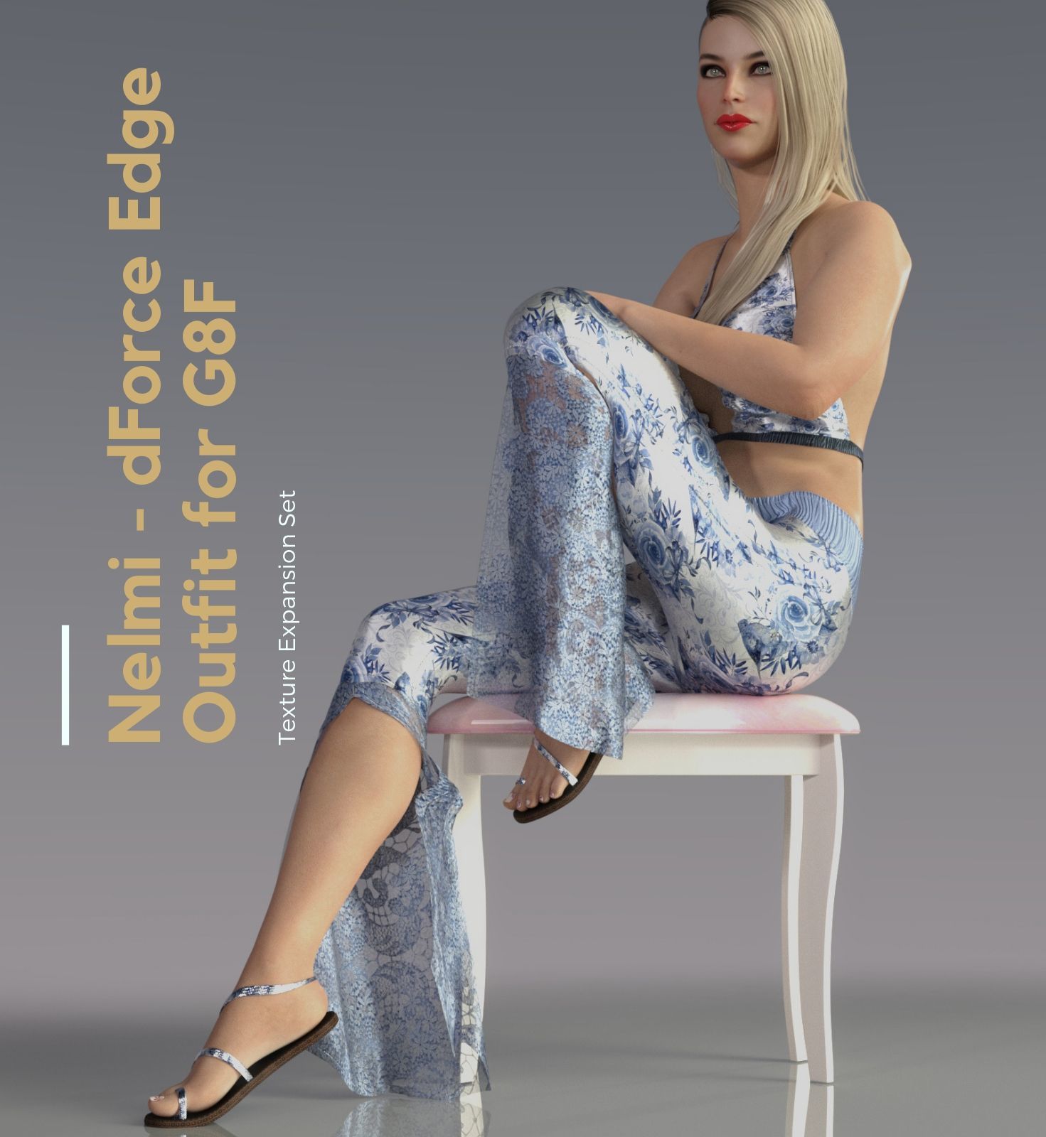 NELMI- Dforce Edge Outfit Genesis 8 Females by N/A