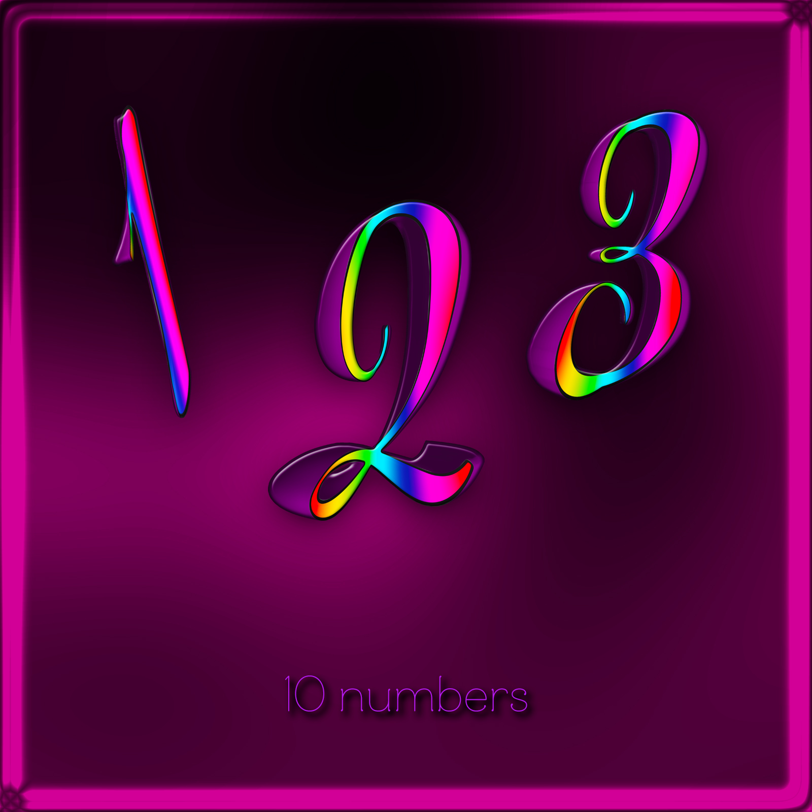 Swirly Girl Rainbow Alphabet by N/A