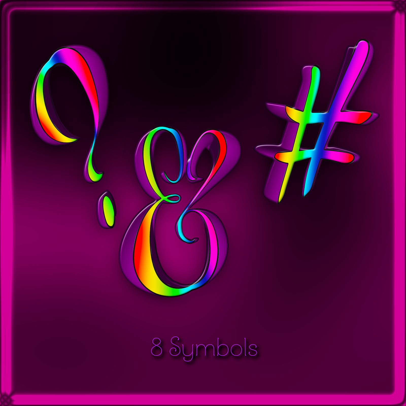 Swirly Girl Rainbow Alphabet by N/A