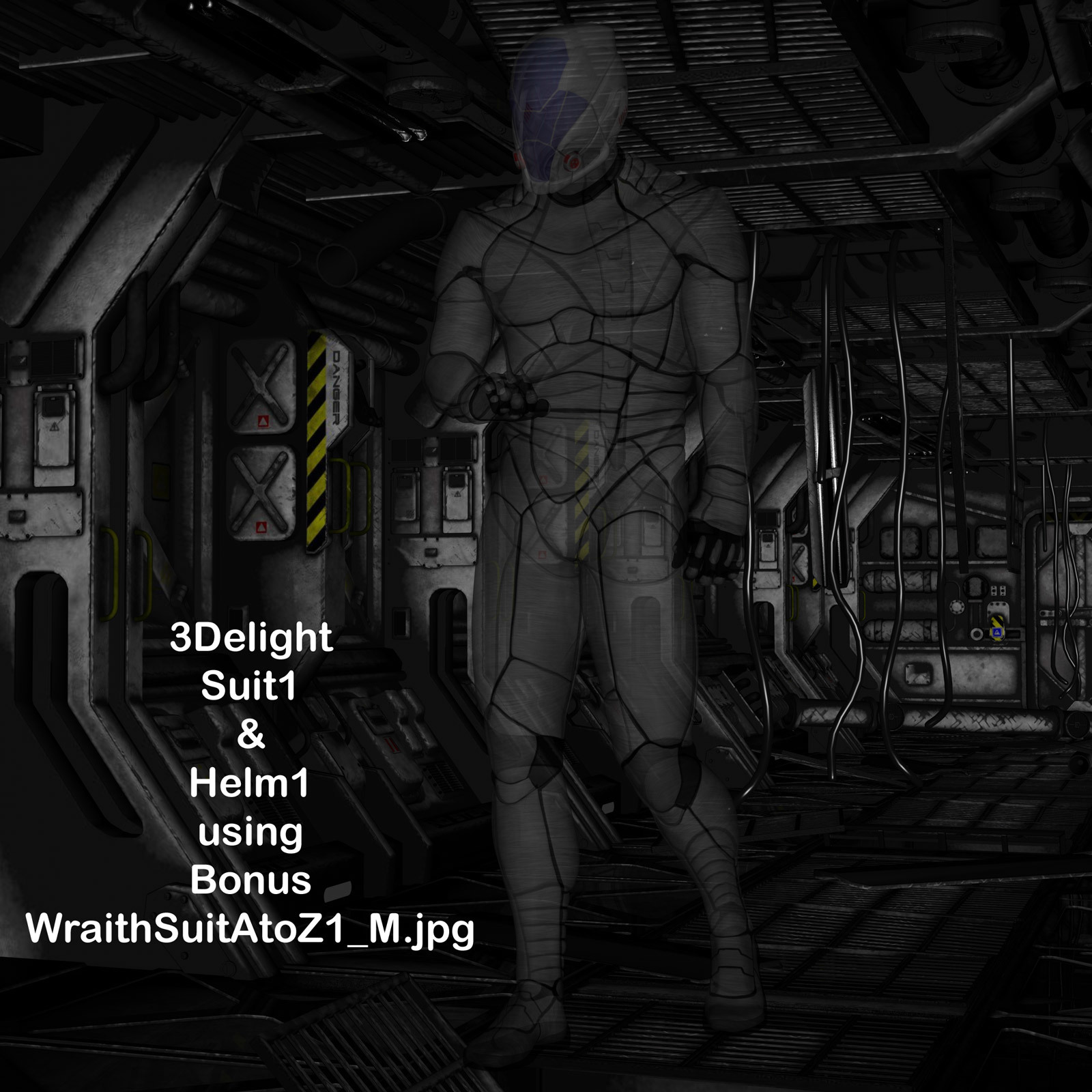 AtoZ Wraith Suit Visibility-n-Mats 1 v1 DAZ 3D by N/A