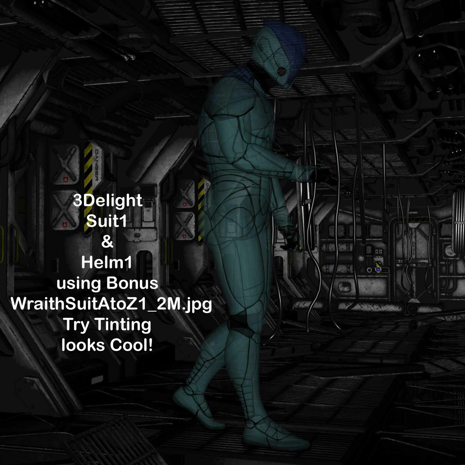 AtoZ Wraith Suit Visibility-n-Mats 1 v1 DAZ 3D by N/A