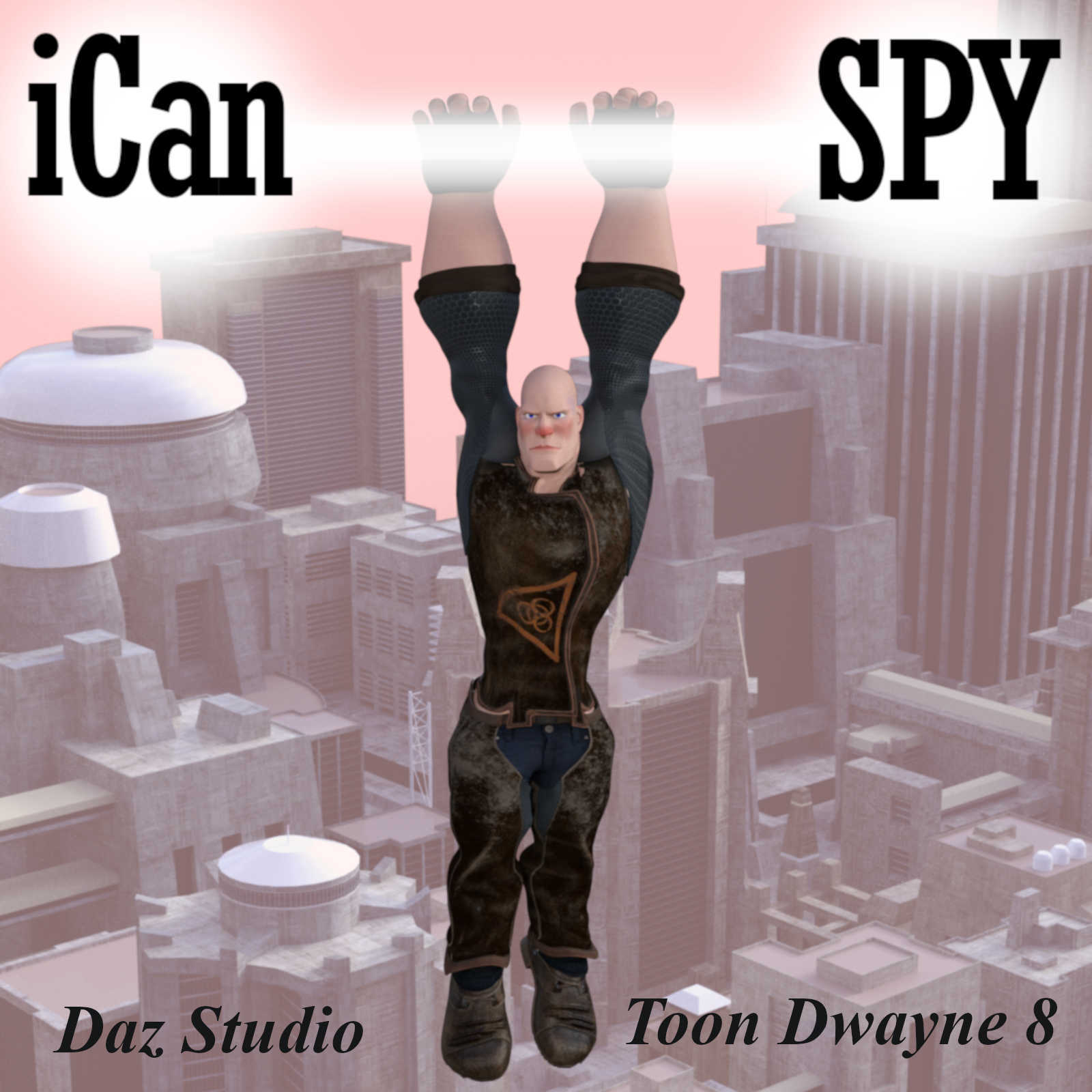 iCan SPY Poses for Toon Dwayne 8 in Daz Studio by N/A
