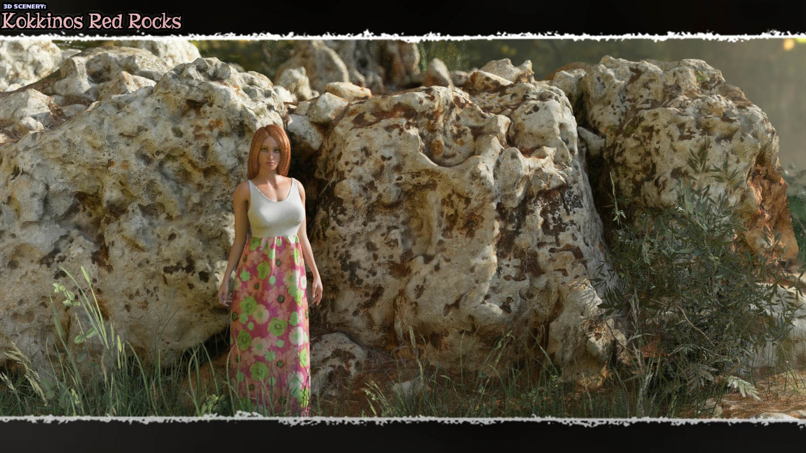 3D Scenery: Kokkinos Red Rocks by N/A