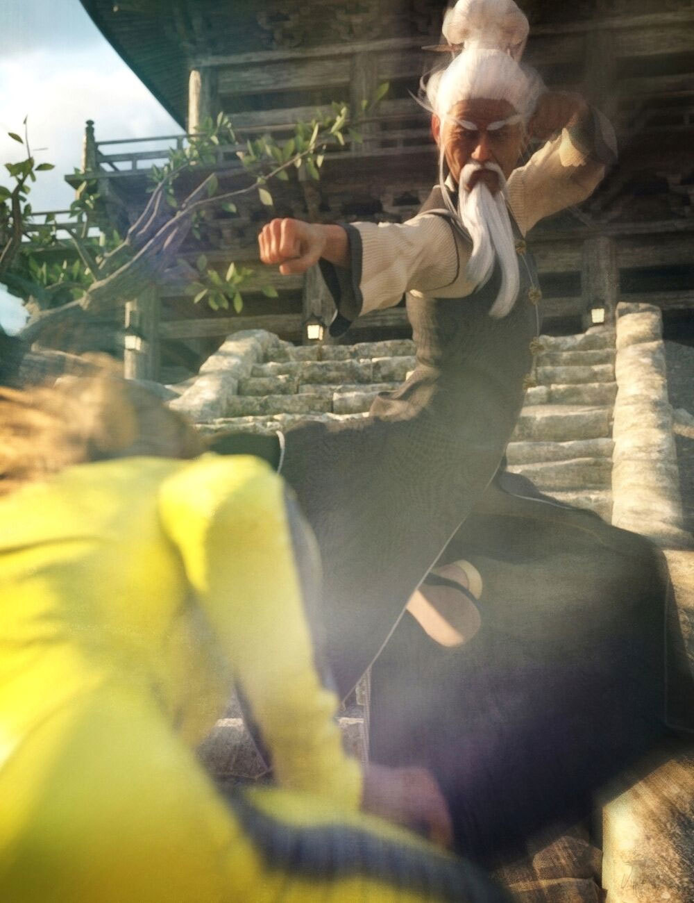 Sifu: Kung Fu Master Hair  for G8M by N/A